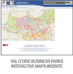Accès au site des plans des parcs d'activités du Val d'Oise