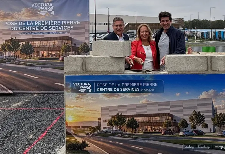 Aménagement : Le CEEVO présent à la pose de la première pierre du centre de services du Vectura Park de Beauchamp