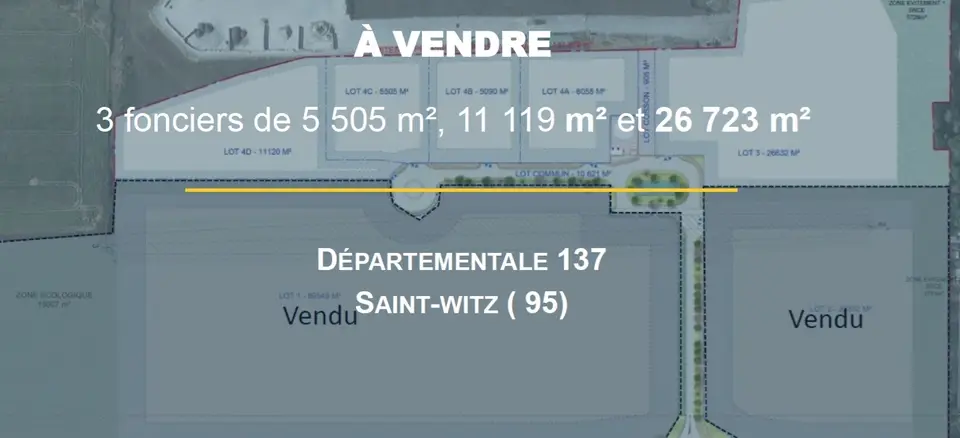 3 PLOTS OF LAND FOR SALE 26723 m²/5505 m²/11119 m²