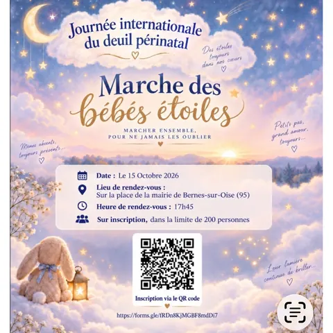 🌟 Marche des bébés étoiles- 15 Octobre 2026 - Bernes-sur-Oise