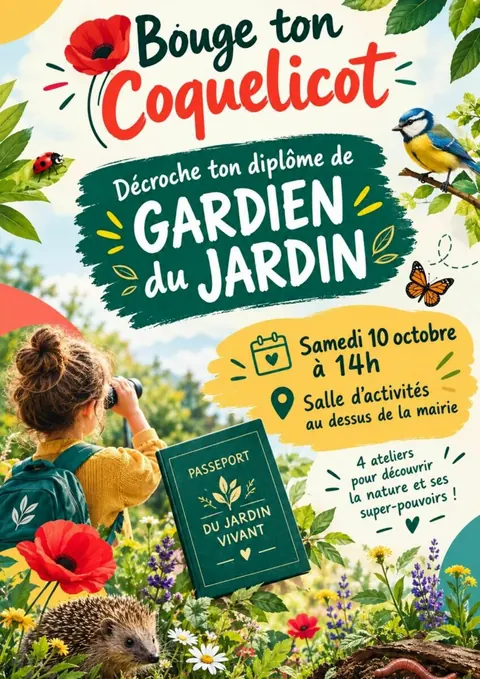 Bouge ton Coquelicot : deviens Gardien du Jardin !
