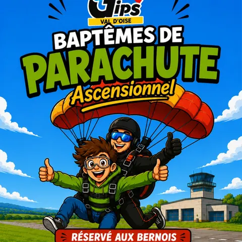 Baptême de parachute ascencionnel pour les Bernois !