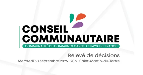Relevé de décisions du conseil communautaire du 30 septembre 2026