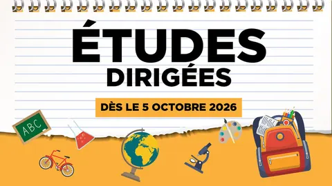Nouveau dispositif : études dirigées pour les élementaires