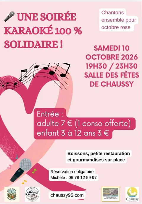 Octobre rose | Karaoké Chaussy | 10 oct.