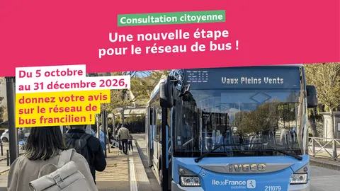 Du 5 octobre au 31 décembre, contribuez à l’amélioration du réseau de bus – grande consultation par Idf Mobilités