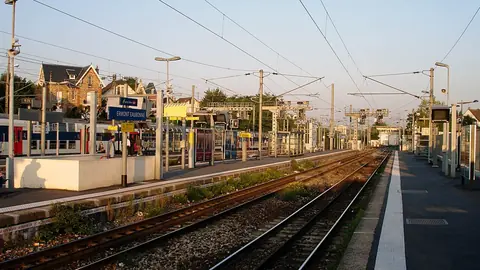 Voies de la gare d'Ermont - Eaubonne vers Paris-Nord