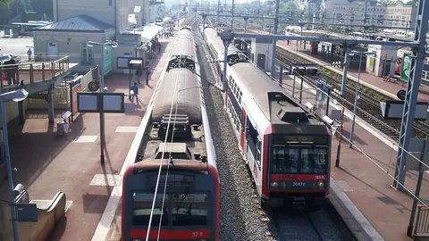 Pontoise station, served by RER C